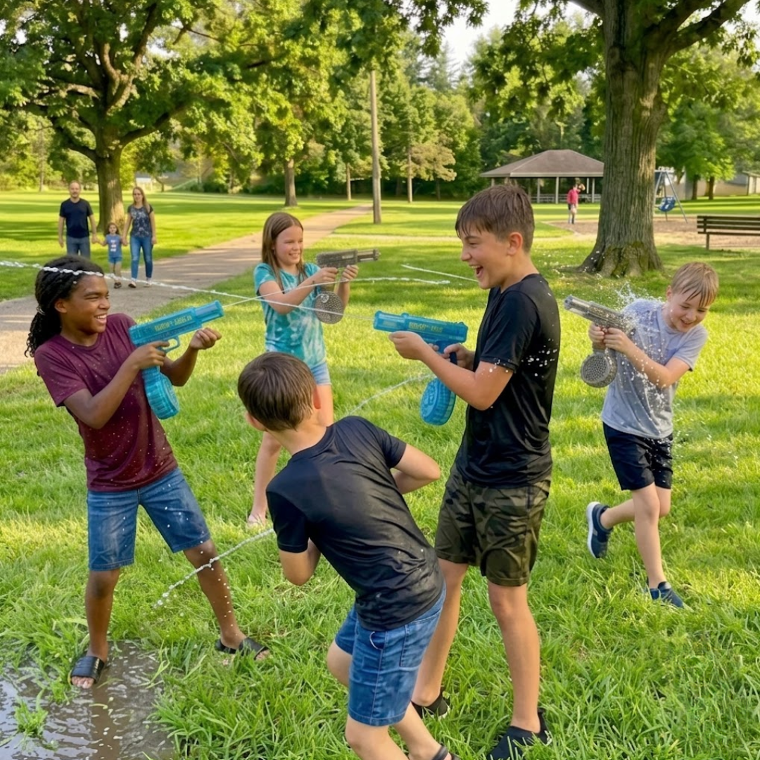 Kids playing outside